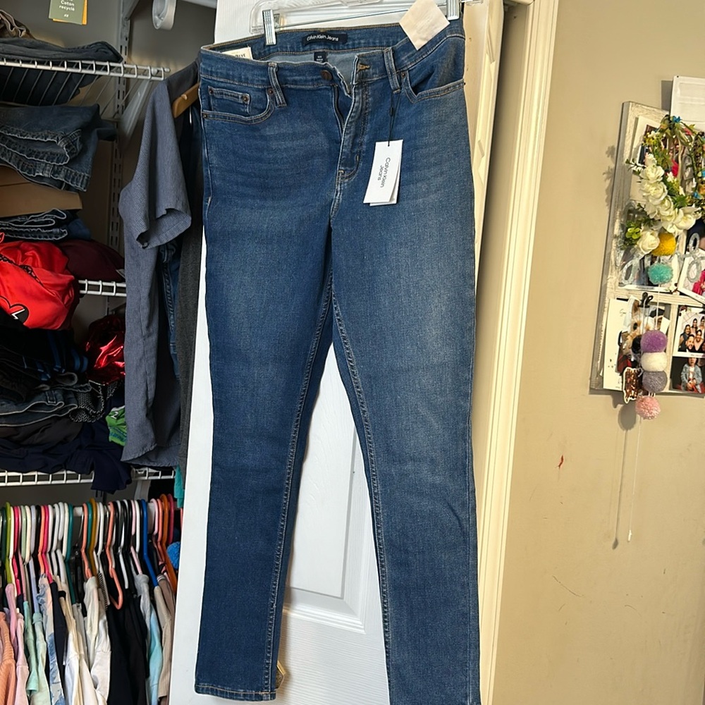Calvin Klein blue jeans